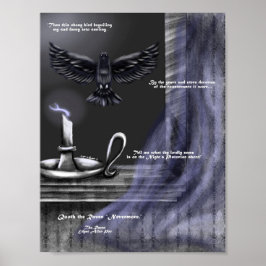 Halloween The Raven Art Print Poster
