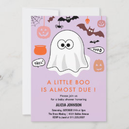 Halloween-Thema Baby Dusche Einladung wenig boo
