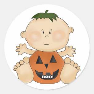 Halloween Thema BOO Baby Boy Fun Stickers