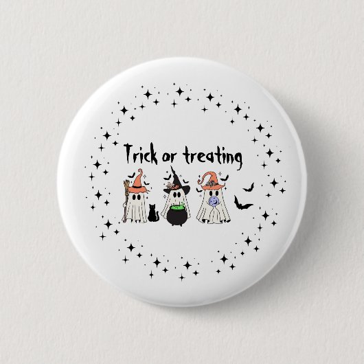 Halloween-Thema Button (Vorderseite)