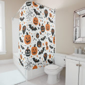 Halloween-Thema Duschvorhang (Beispiel)