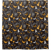 Halloween-Thema Duschvorhang (Vorderseite)