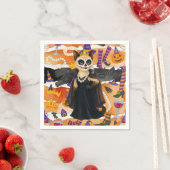 Halloween Thema für Katzen Liebhaber mit Kuchen Serviette (Beispiel)