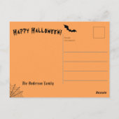 Halloween Thema Grüße Postkarte (Rückseite)