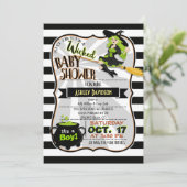 Halloween Thema Hexendusche Einladung (Stehend Vorderseite)