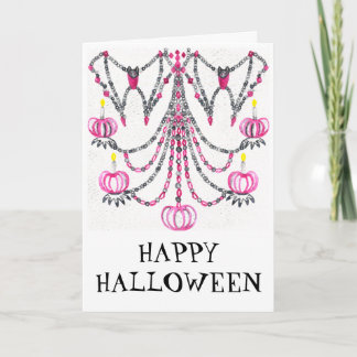 Halloween-Thema mit Fledermäusen, Kürbis, Feiertag Karte