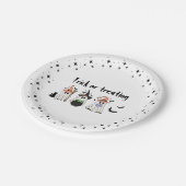 Halloween-Thema Pappteller (Schrägansicht)