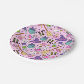 Halloween-Thema Pappteller (Schrägansicht)