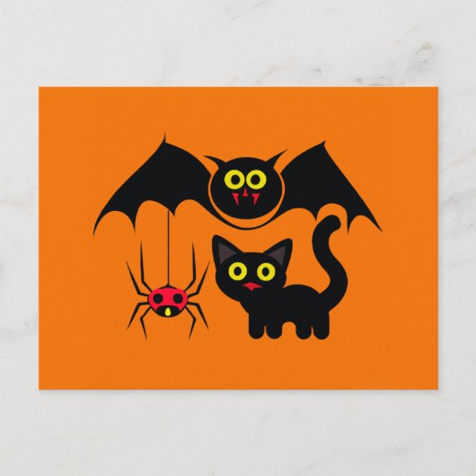 Halloween-Thema Postkarte (Vorderseite)