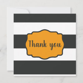 Halloween-Thema Streifen "Danke" Karte