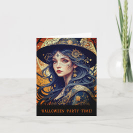 Halloween Thema Tattooed Hexe Party Einladung