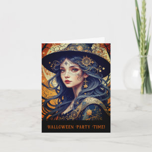 Halloween Thema Tattooed Hexe Party Einladung