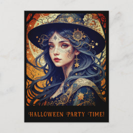 Halloween Thema Tattooed Hexe Party Einladung Postkarte