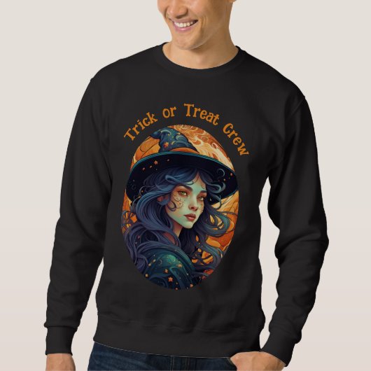 Halloween-Thema - Trick oder Treat-Crew Sweatshirt (Vorderseite)