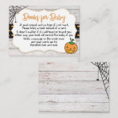 Halloween Theme Babydusche Reservierungskarte Begleitkarte (Vorne/Hinten)