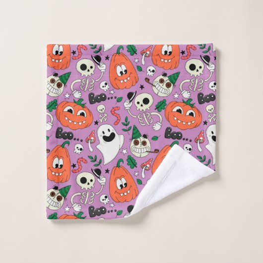 Halloween Theme Bath Set (Waschlappen)
