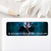 Halloween Theme Beängstigend Skull Rücksendeadress (Insitu)