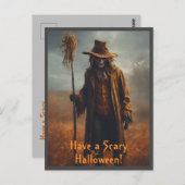 Halloween Theme - Beängstigende Blickwinkel Postkarte (Vorne/Hinten)