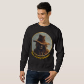 Halloween Theme - Beängstigendes Lächeln Straw Sca Sweatshirt (Vorne ganz)