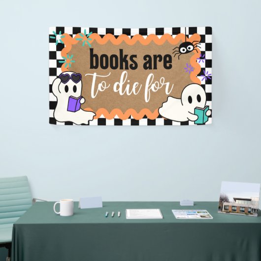 Halloween Theme Classroom Library Banner Books Art (Messeveranstaltung)