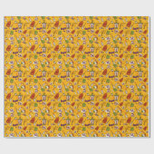 Halloween Theme: flaches Design Muster. Geschenkpapier (Flach)