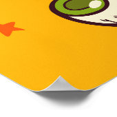 Halloween Theme: flaches Design Muster. Poster (Ecke)