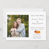 Halloween-Theme-Foto Hochzeit speichern Einladung (Vorderseite)