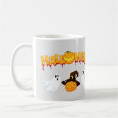 Halloween theme: Ghosts and pumpkin Kaffeetasse (Links)