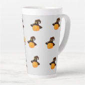 Halloween theme: Ghosts and pumpkin Milchtasse (Rechte Ecke)