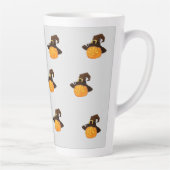 Halloween theme: Ghosts and pumpkin Milchtasse (Rechts)