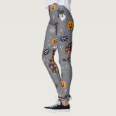 Halloween Theme Gray Spooky Leggings (Links)