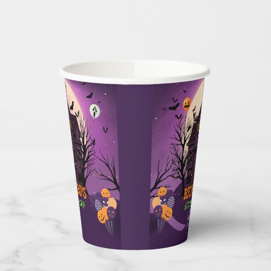 Halloween Theme Kindergeburtstag Party Pappbecher (Links)