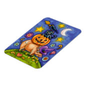 Halloween Theme Magnet mit Bird Cat Pumpkin & Pig (Linke Seite)