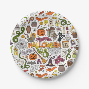 Halloween Theme, Party Perfect Paper Plate Pappteller