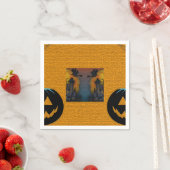 Halloween Theme Pumpkin und Spuk House Serviette (Beispiel)