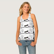 Halloween Theme Racerback Tank Top 03