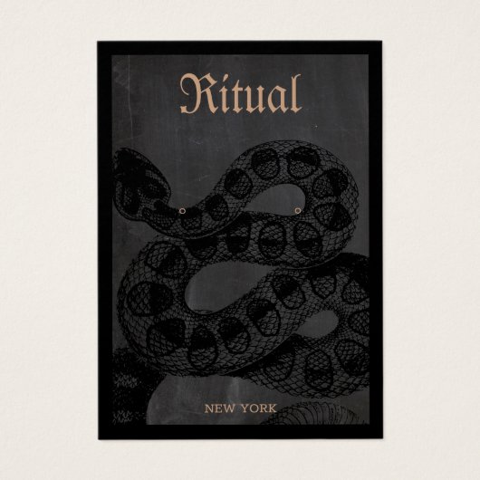 Halloween Theme Snake Earring Display Card (Vorderseite)