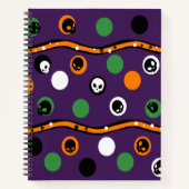 Halloween Theme Spiral Notebook Notizblock (Vorderseite)
