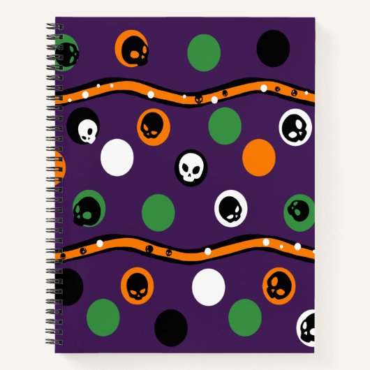 Halloween Theme Spiral Notebook Notizblock (Vorderseite)
