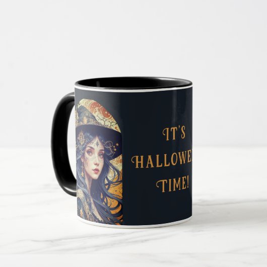 Halloween Theme - Tattooed Hexe Tasse (Vorderseite Links)