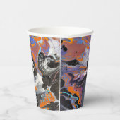 Halloween Themed Abstrakt Art Pappbecher (Rechts)