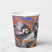 Halloween Themed Abstrakt Art Pappbecher (Vorderseite)