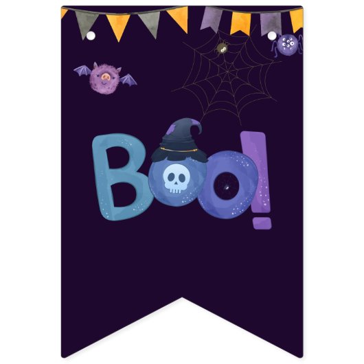 Halloween Themed Baby Dusche Niedliches Party Wimpelkette (Erste Fahne)