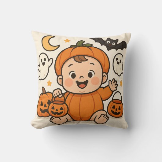 Halloween-themed baby image pillow kissen (Vorderseite)