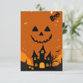 Halloween Themed Baby Shower Invite Dankeskarte (Stehend Vorderseite)