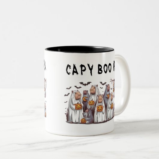 Halloween Themed Capybara Tasse (VorderseiteRechts)