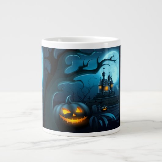 Halloween-Themed Coffee Cup for Home or Office Jumbo-Tasse (Vorderseite)