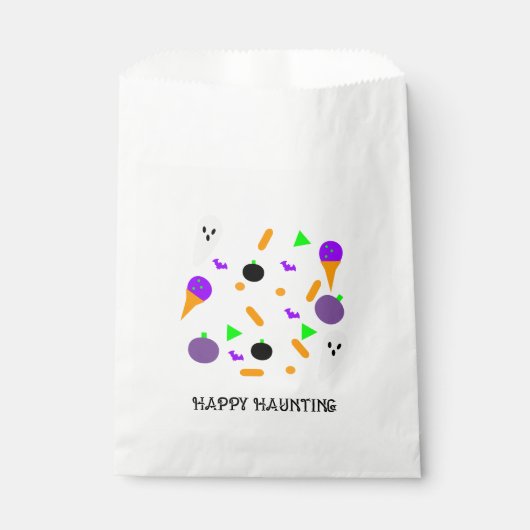 Halloween Themed Confetti Sprinkles Ghost Neon Geschenktütchen (Vorderseite)