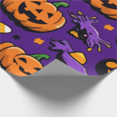 Halloween Themed Geschenkpapier (Ecke)