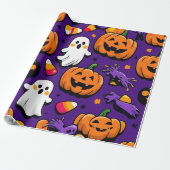 Halloween Themed Geschenkpapier (Ungerollt)